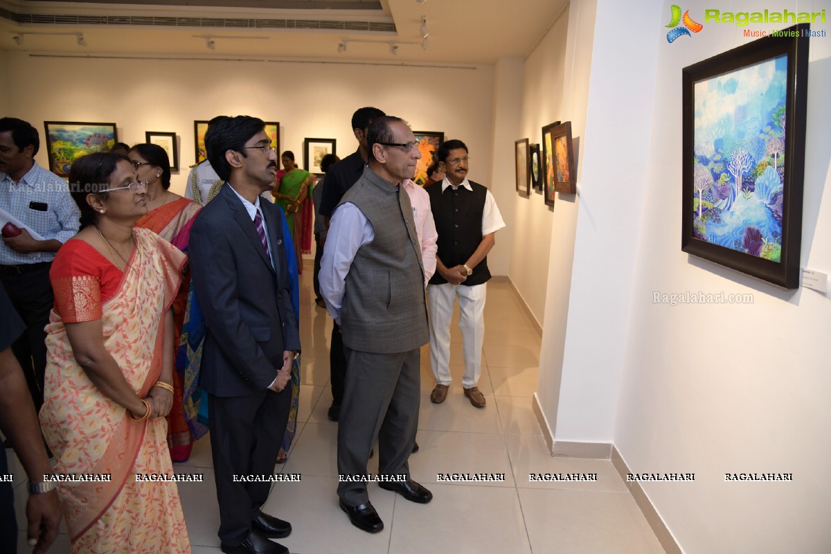 Secret Melody - An Exhibition of Paintings & Drawings by Godavarthy Venkatesh @ State Art Gallery