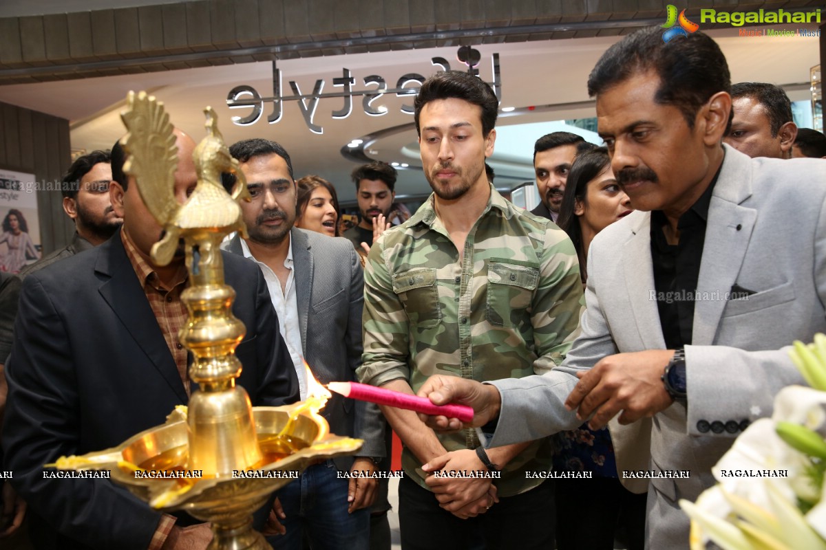 Tiger Shroff at The Grand Opening of Lifestyle New Store at Sarath City Capital Mall