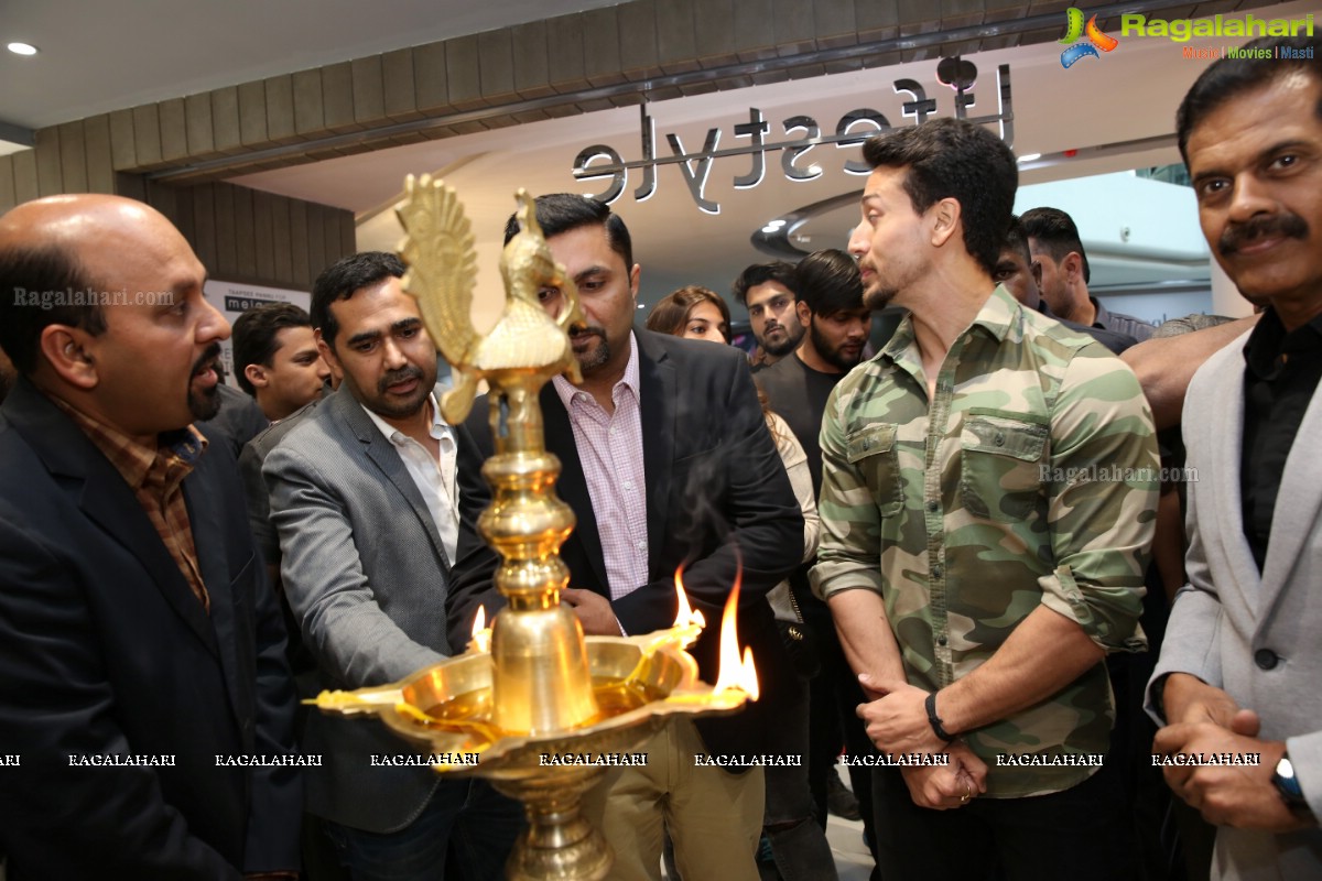 Tiger Shroff at The Grand Opening of Lifestyle New Store at Sarath City Capital Mall