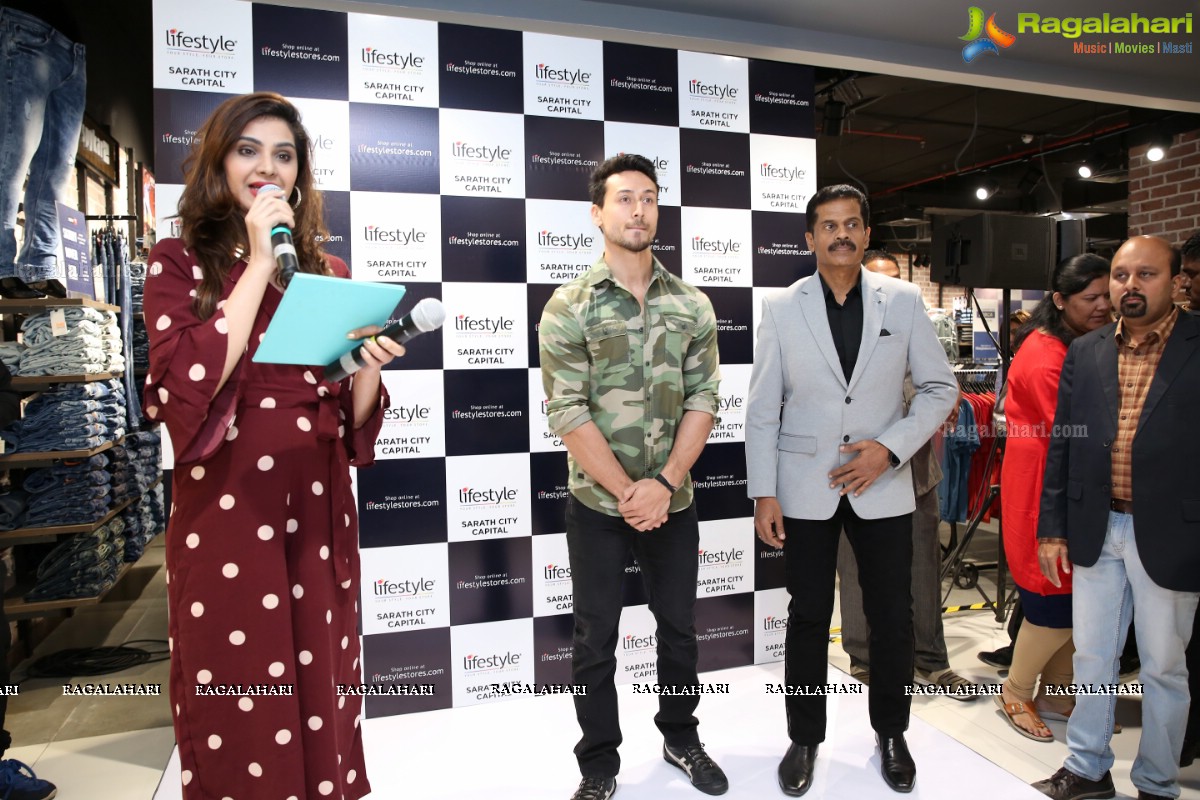 Tiger Shroff at The Grand Opening of Lifestyle New Store at Sarath City Capital Mall