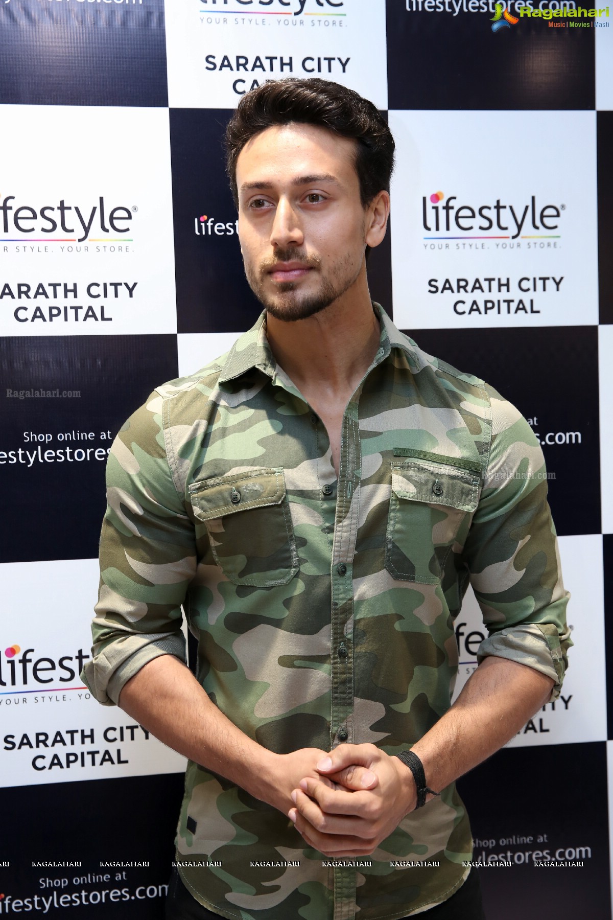 Tiger Shroff at The Grand Opening of Lifestyle New Store at Sarath City Capital Mall