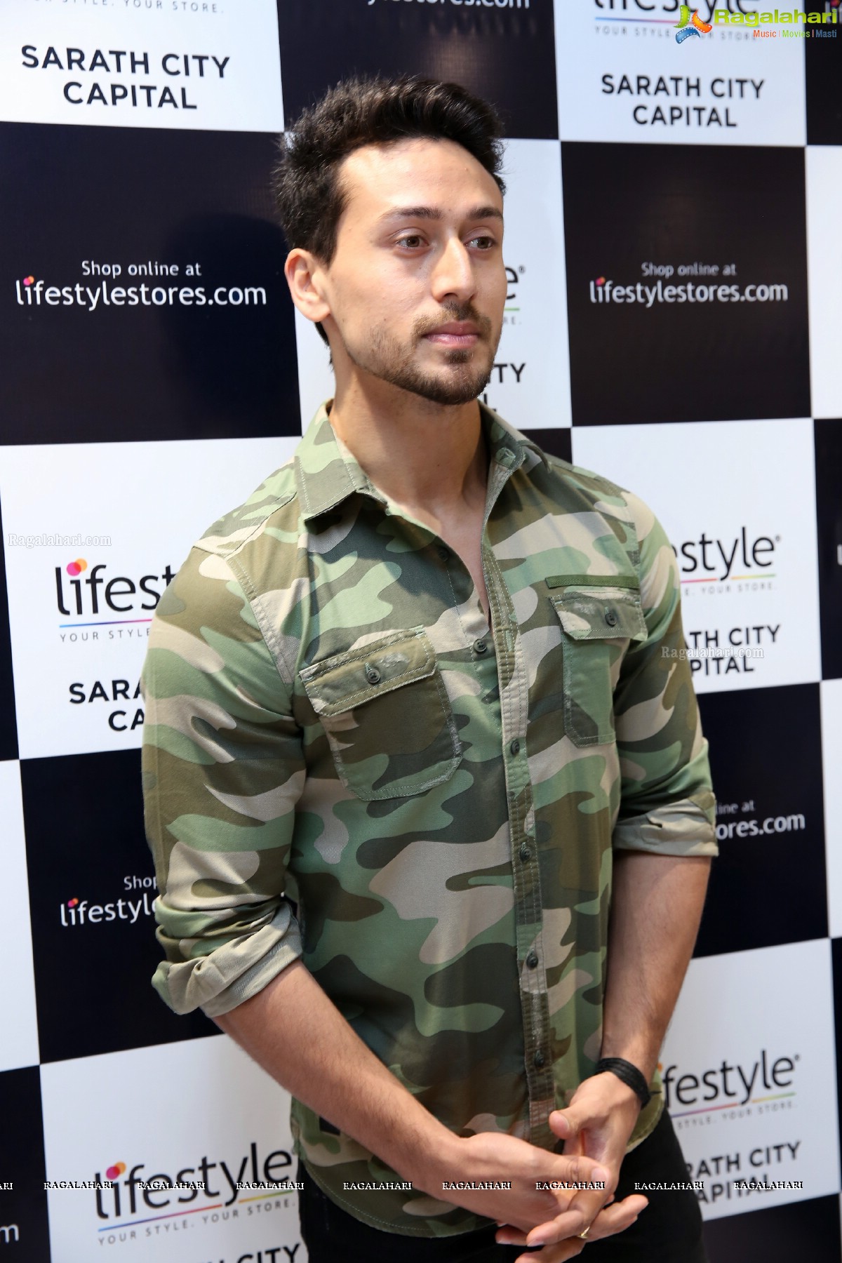 Tiger Shroff at The Grand Opening of Lifestyle New Store at Sarath City Capital Mall