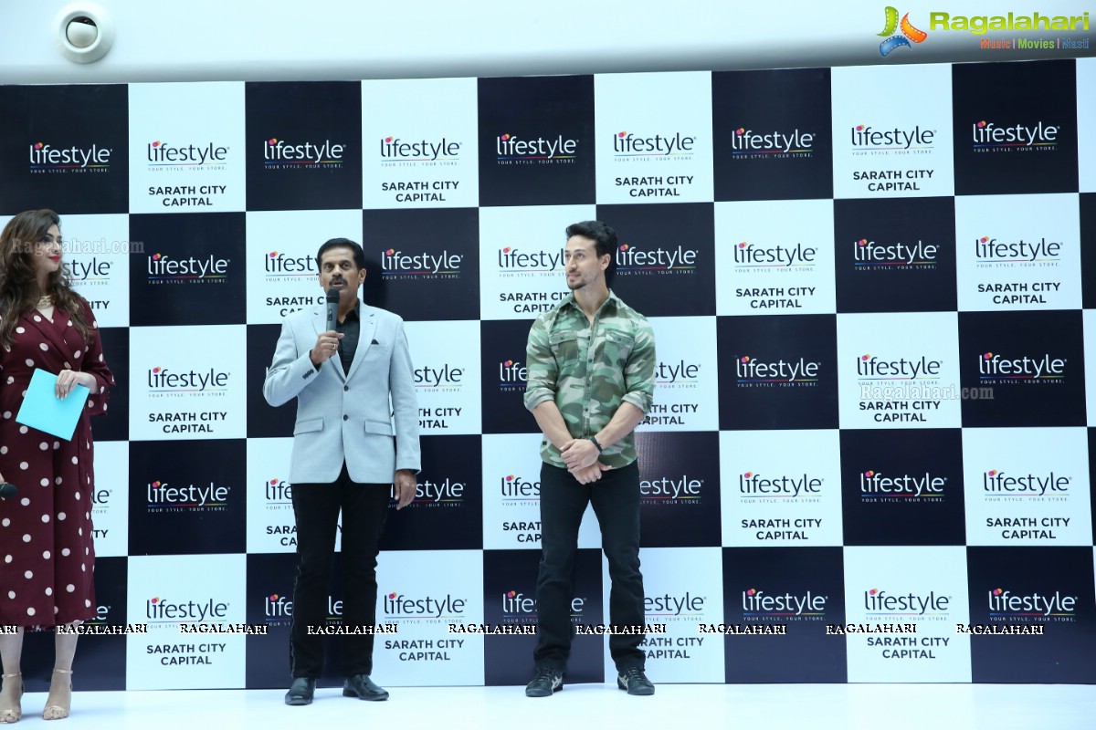 Tiger Shroff at The Grand Opening of Lifestyle New Store at Sarath City Capital Mall