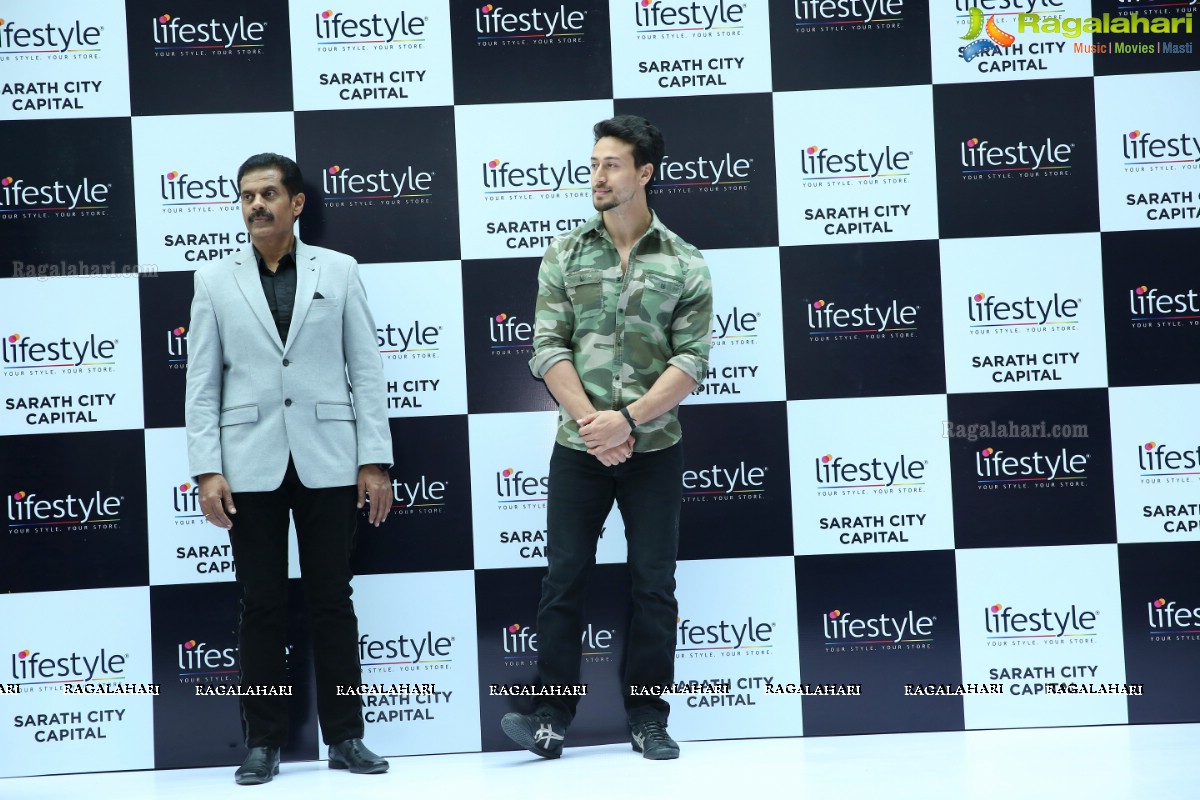 Tiger Shroff at The Grand Opening of Lifestyle New Store at Sarath City Capital Mall