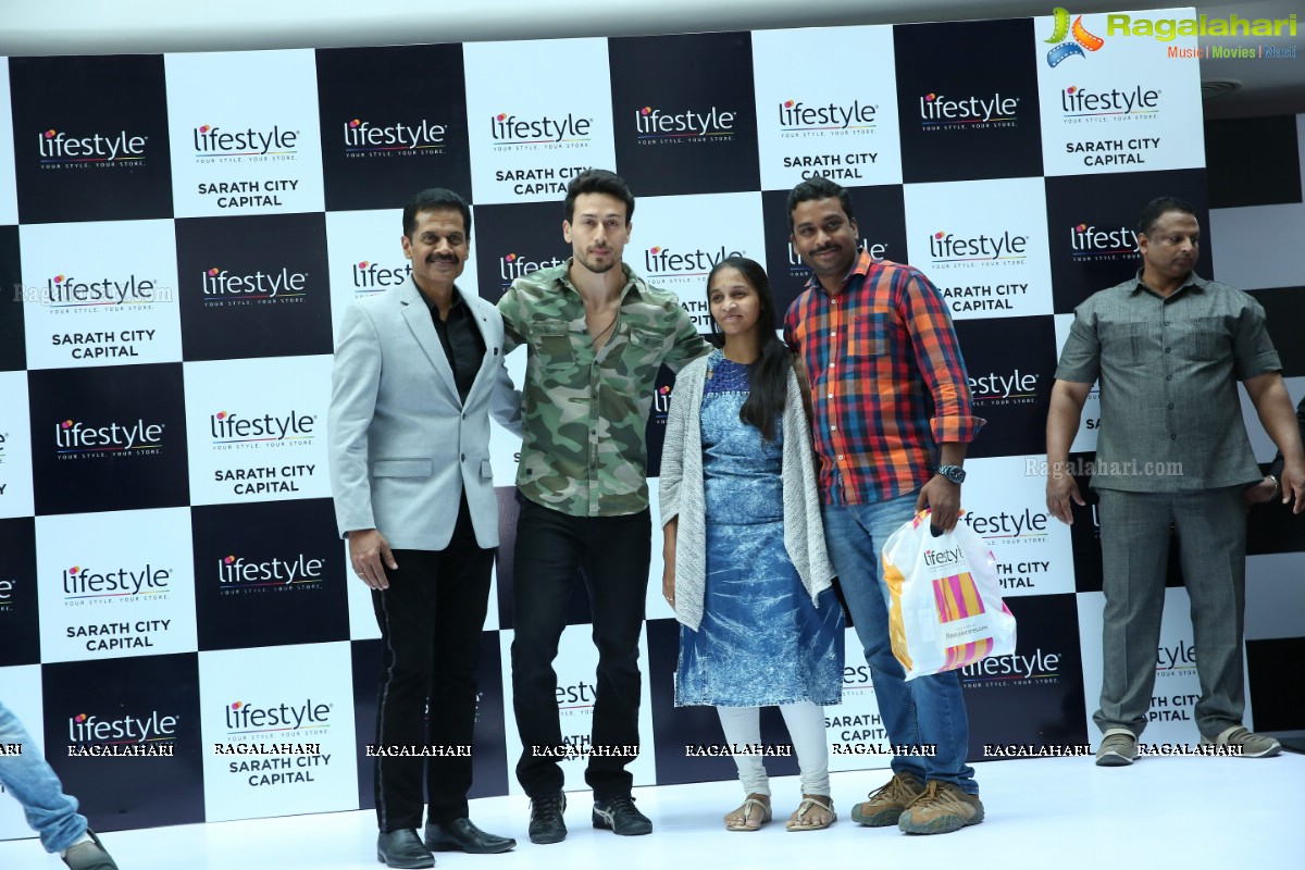 Tiger Shroff at The Grand Opening of Lifestyle New Store at Sarath City Capital Mall