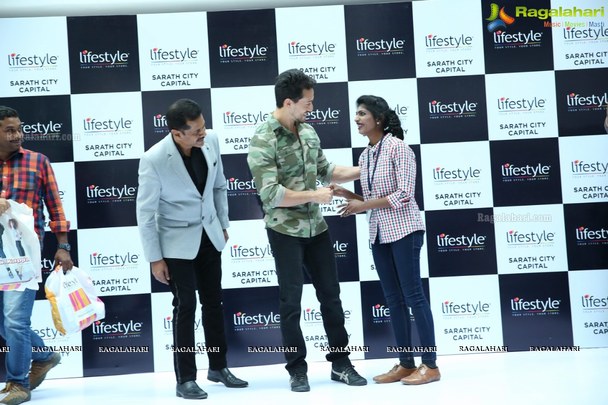 Tiger Shroff at The Grand Opening of Lifestyle New Store at Sarath City Capital Mall