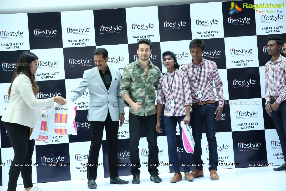 Tiger Shroff at The Grand Opening of Lifestyle New Store at Sarath City Capital Mall