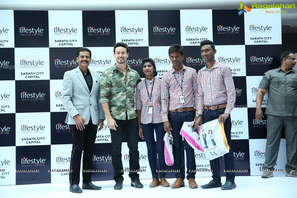 Tiger Shroff at The Grand Opening of Lifestyle New Store at Sarath City Capital Mall