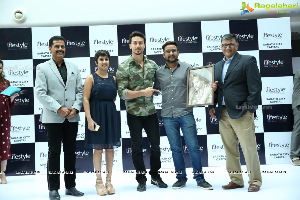 Tiger Shroff at The Grand Opening of Lifestyle New Store at Sarath City Capital Mall