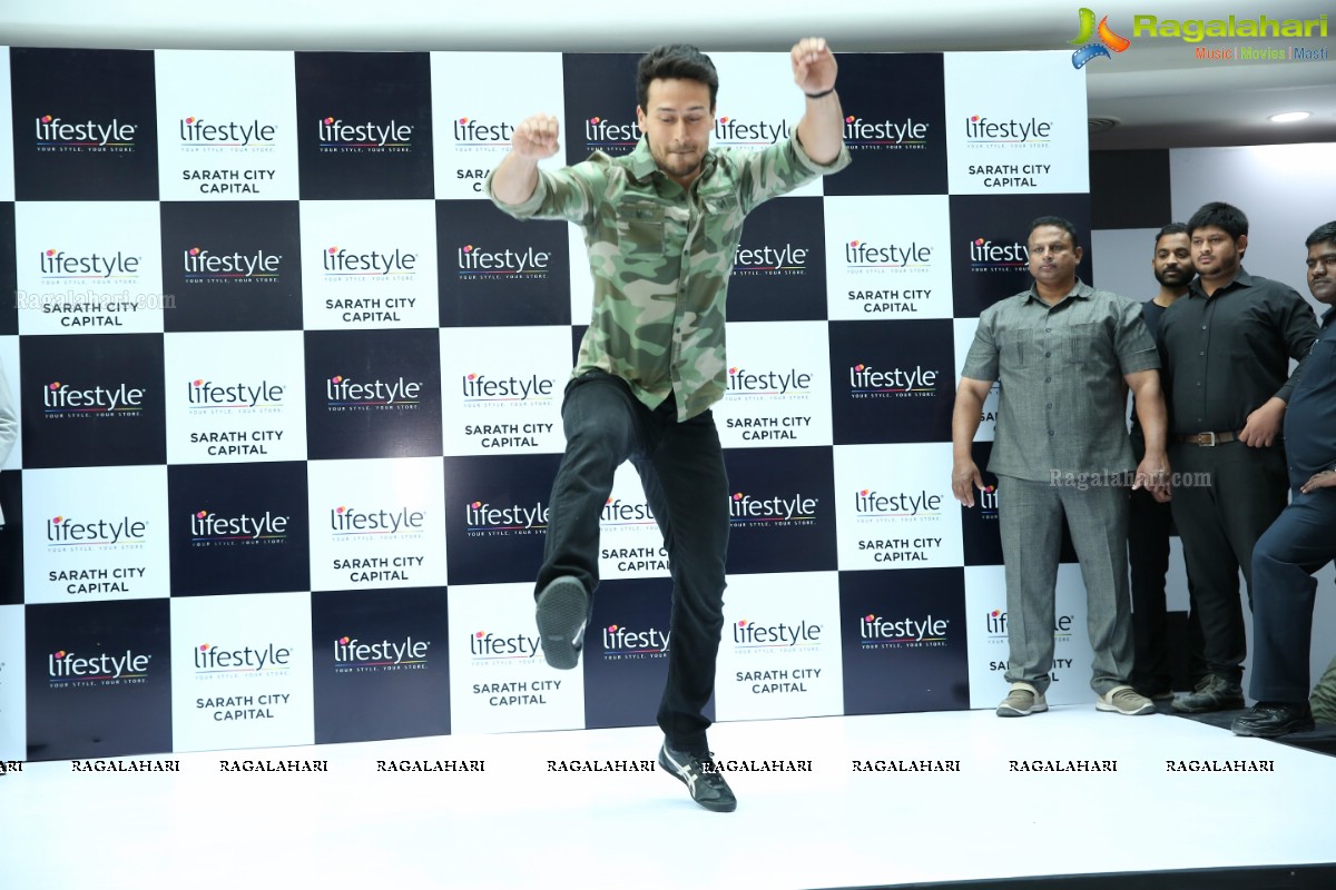 Tiger Shroff at The Grand Opening of Lifestyle New Store at Sarath City Capital Mall