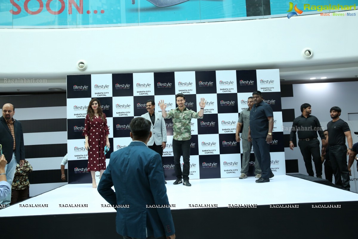 Tiger Shroff at The Grand Opening of Lifestyle New Store at Sarath City Capital Mall