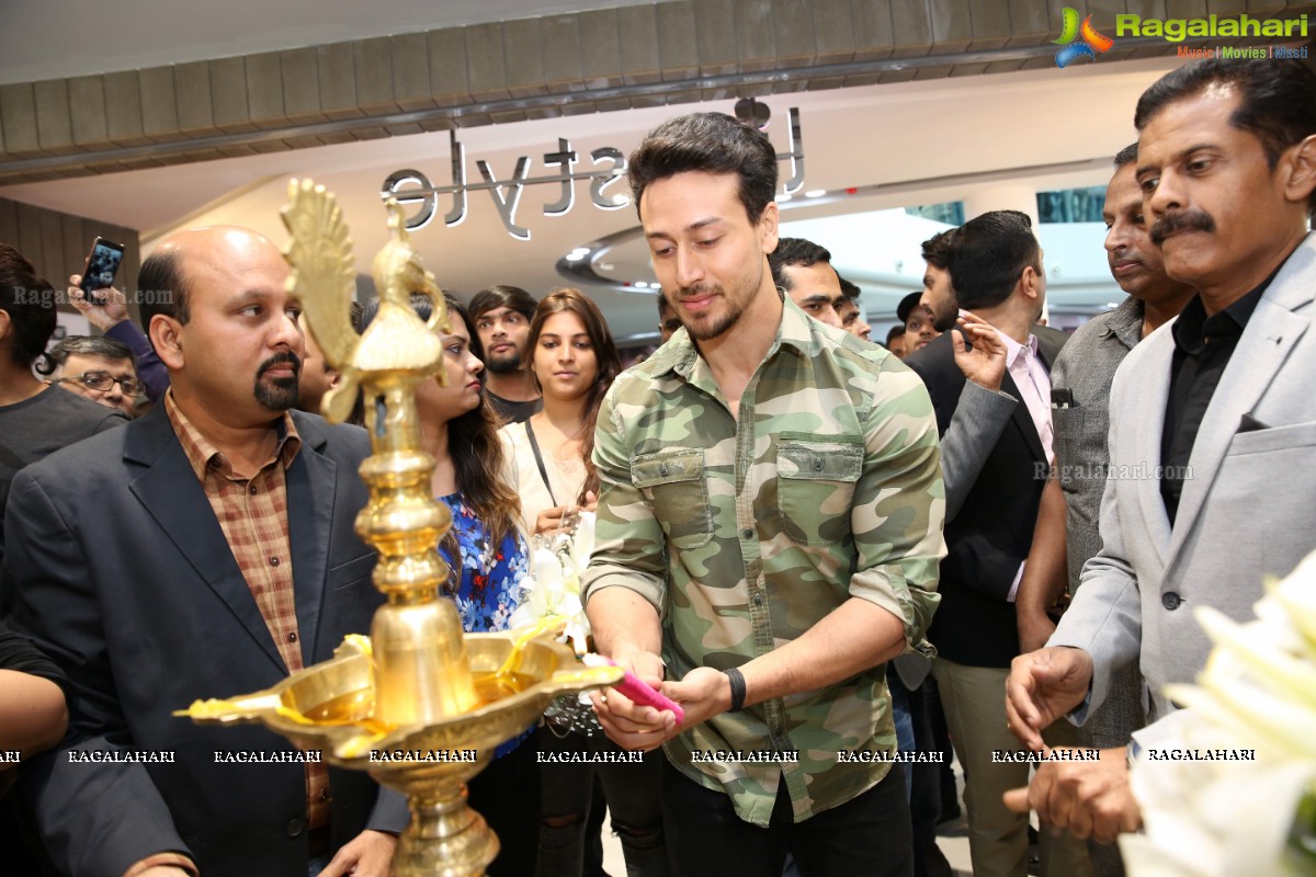 Tiger Shroff at The Grand Opening of Lifestyle New Store at Sarath City Capital Mall