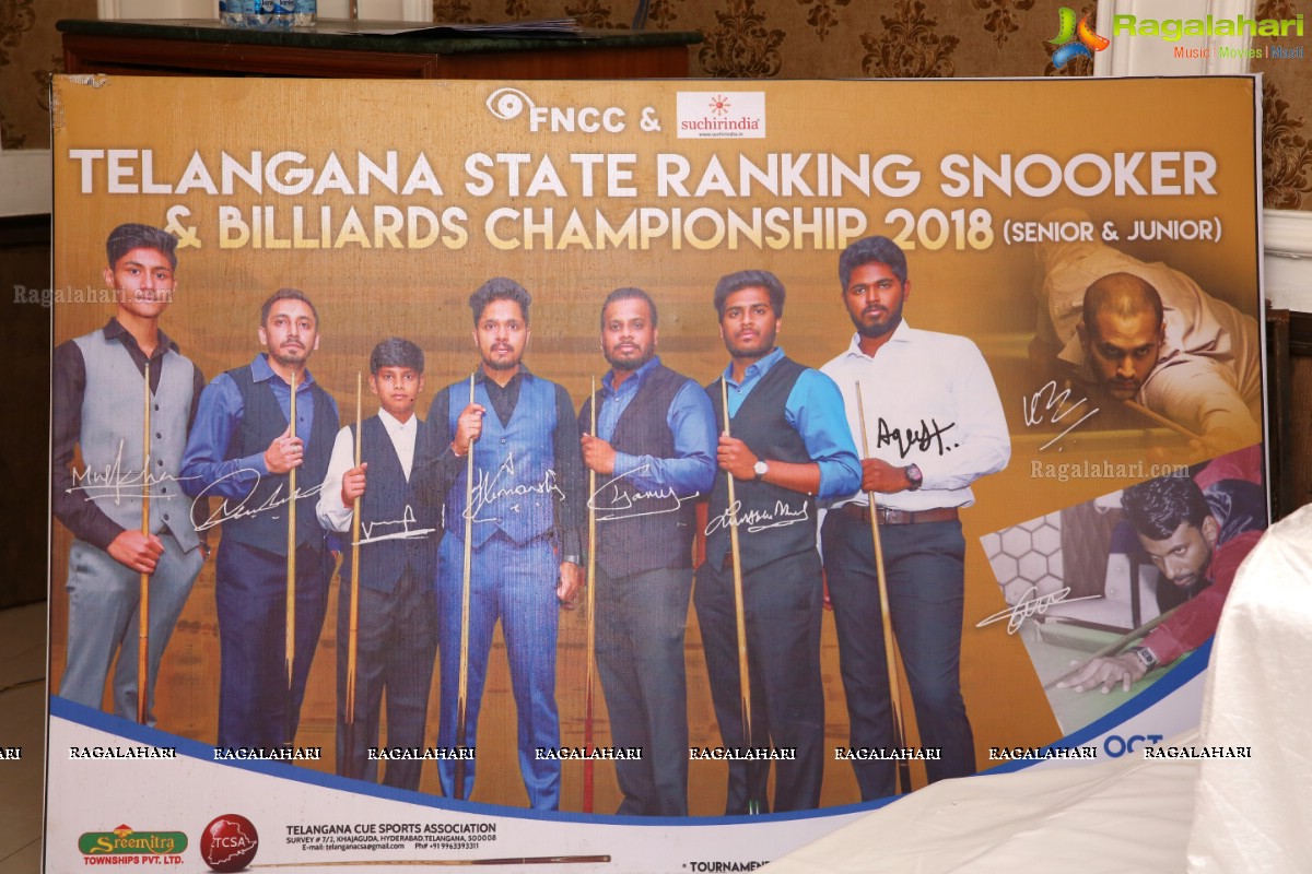Telangana State Ranking Snooker & Billiards Championship 2018 (Senior & Junior) @ FNCC