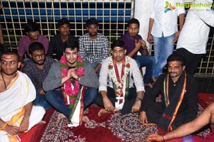 Arjun Suravaram Team at Bhadrakali Temple Warangal