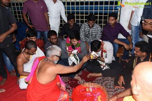 Arjun Suravaram Team at Bhadrakali Temple Warangal