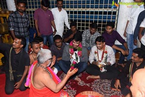 Arjun Suravaram Team at Bhadrakali Temple Warangal