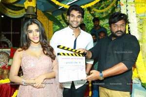 Bellamkonda Sreenivas - Nabha Natesh Film Muhurat