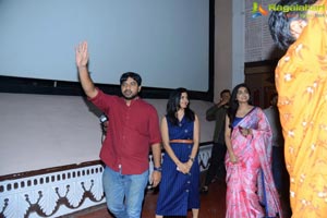 Meeku Mathrame Cheptha Movie Team at HYD Theaters