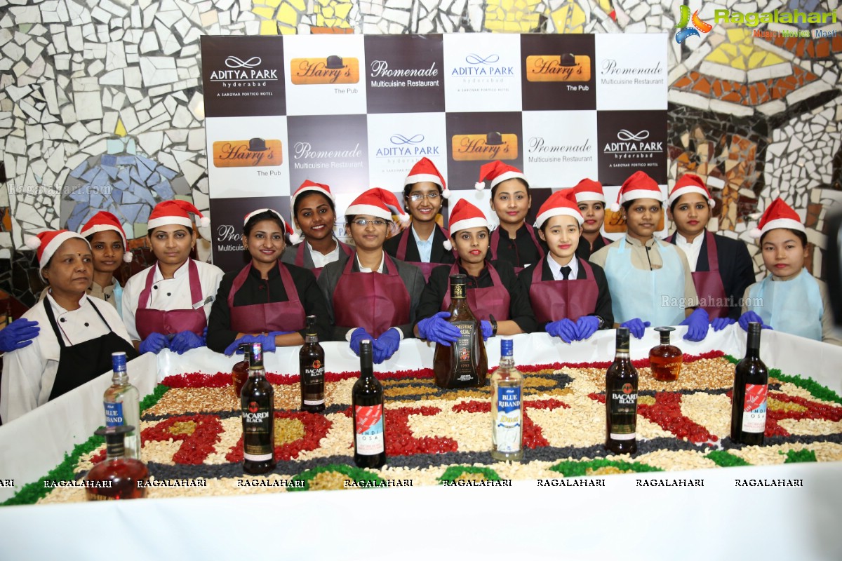 Hotel Aditya Park Celebrates Cake Mixing Event