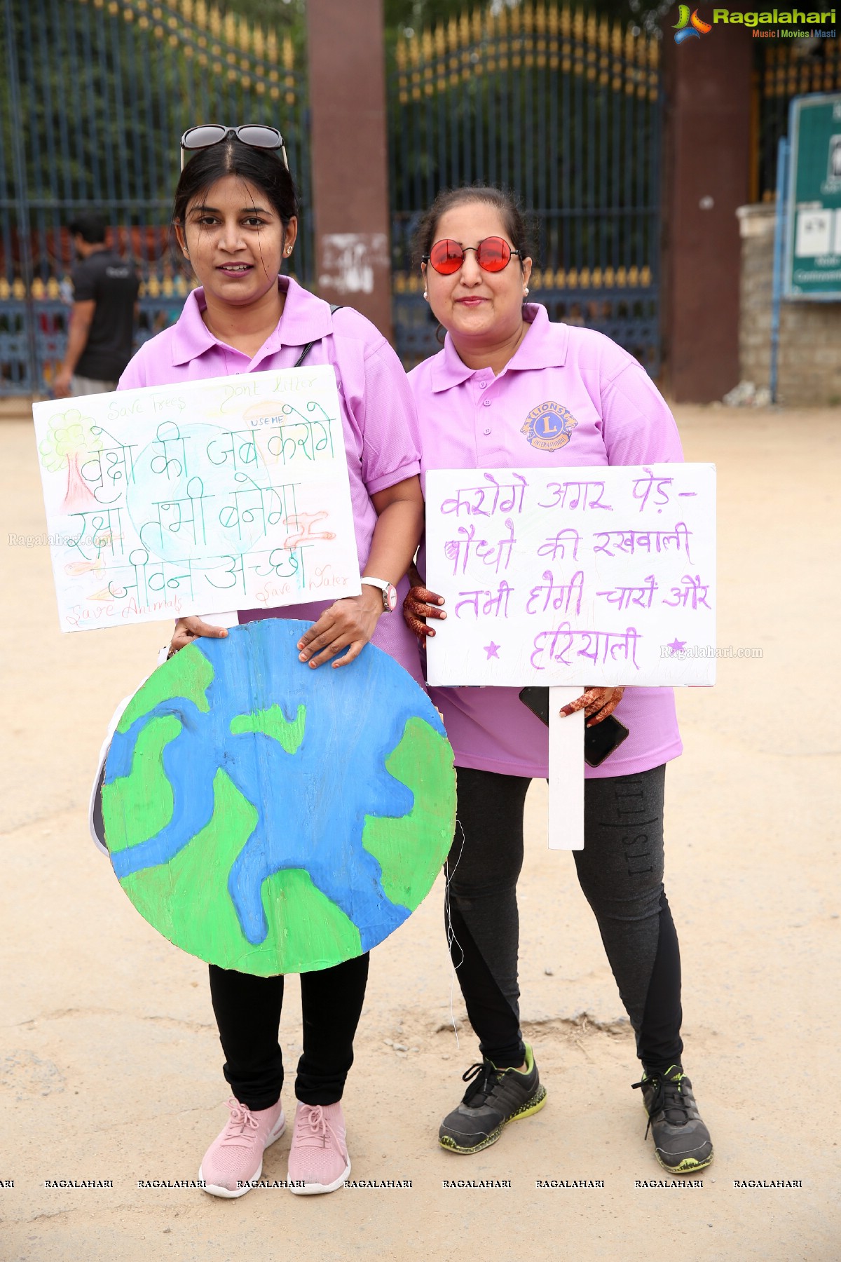 Environmental Awareness Rally By Lions Ladies Club at KBR Park Hyderabad