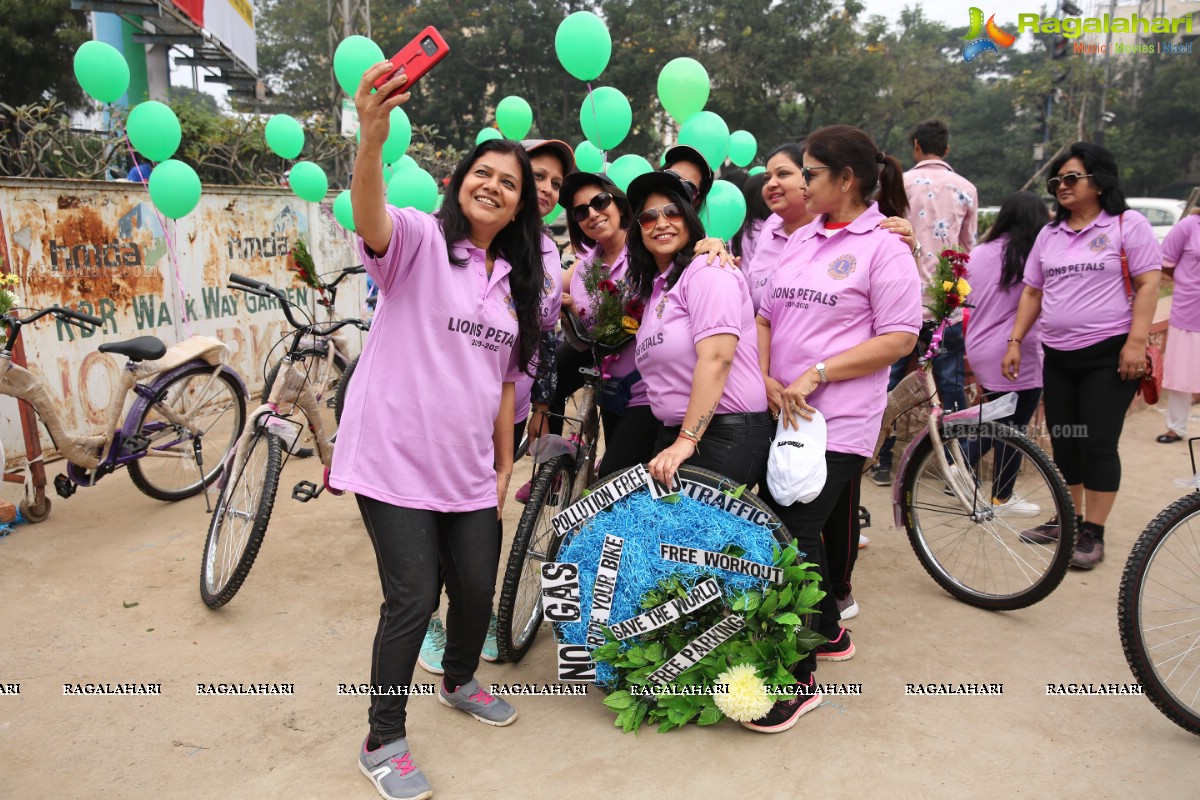 Environmental Awareness Rally By Lions Ladies Club at KBR Park Hyderabad