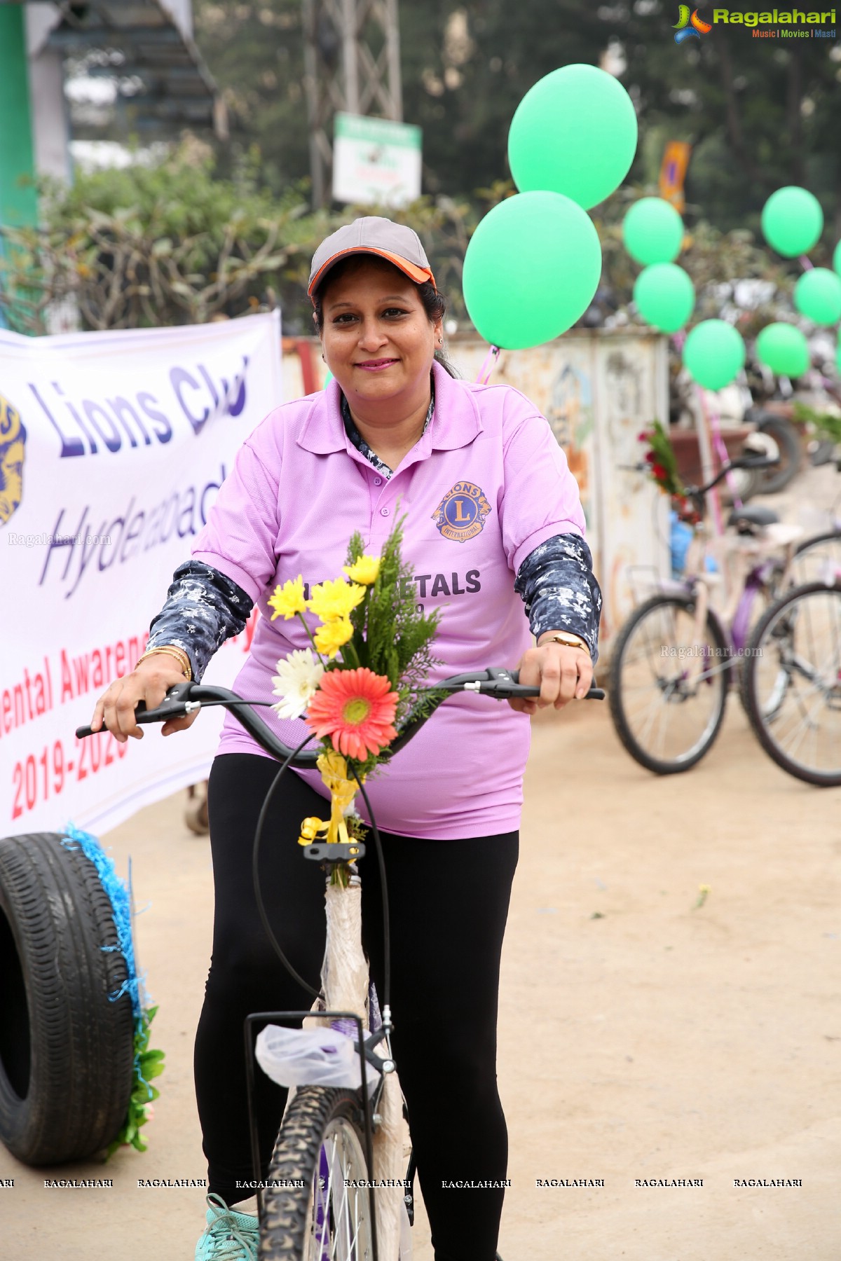 Environmental Awareness Rally By Lions Ladies Club at KBR Park Hyderabad