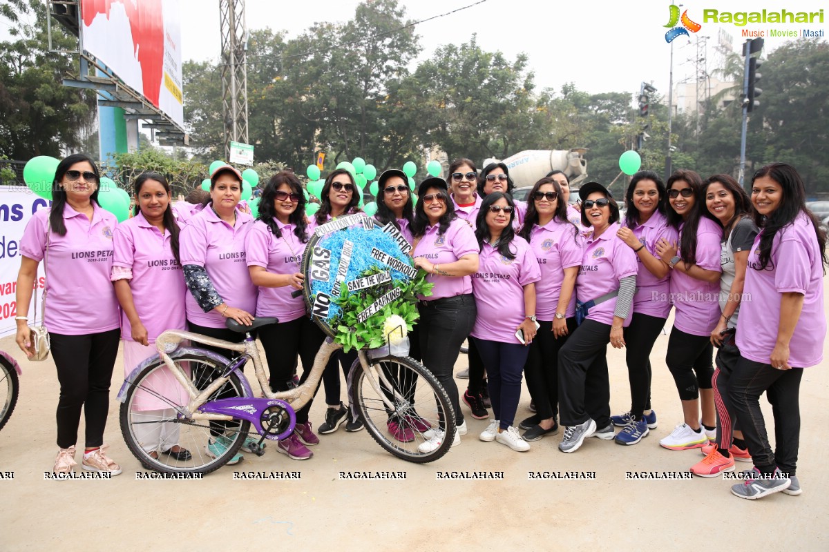 Environmental Awareness Rally By Lions Ladies Club at KBR Park Hyderabad