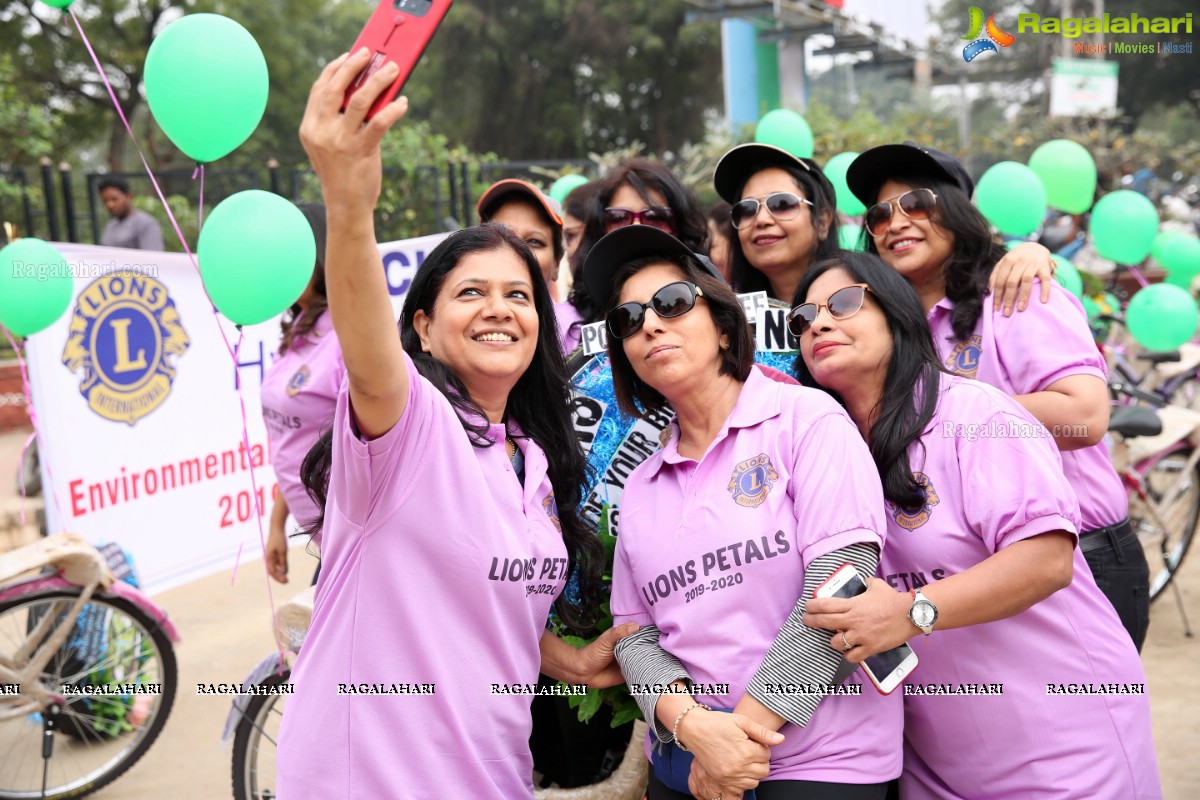 Environmental Awareness Rally By Lions Ladies Club at KBR Park Hyderabad