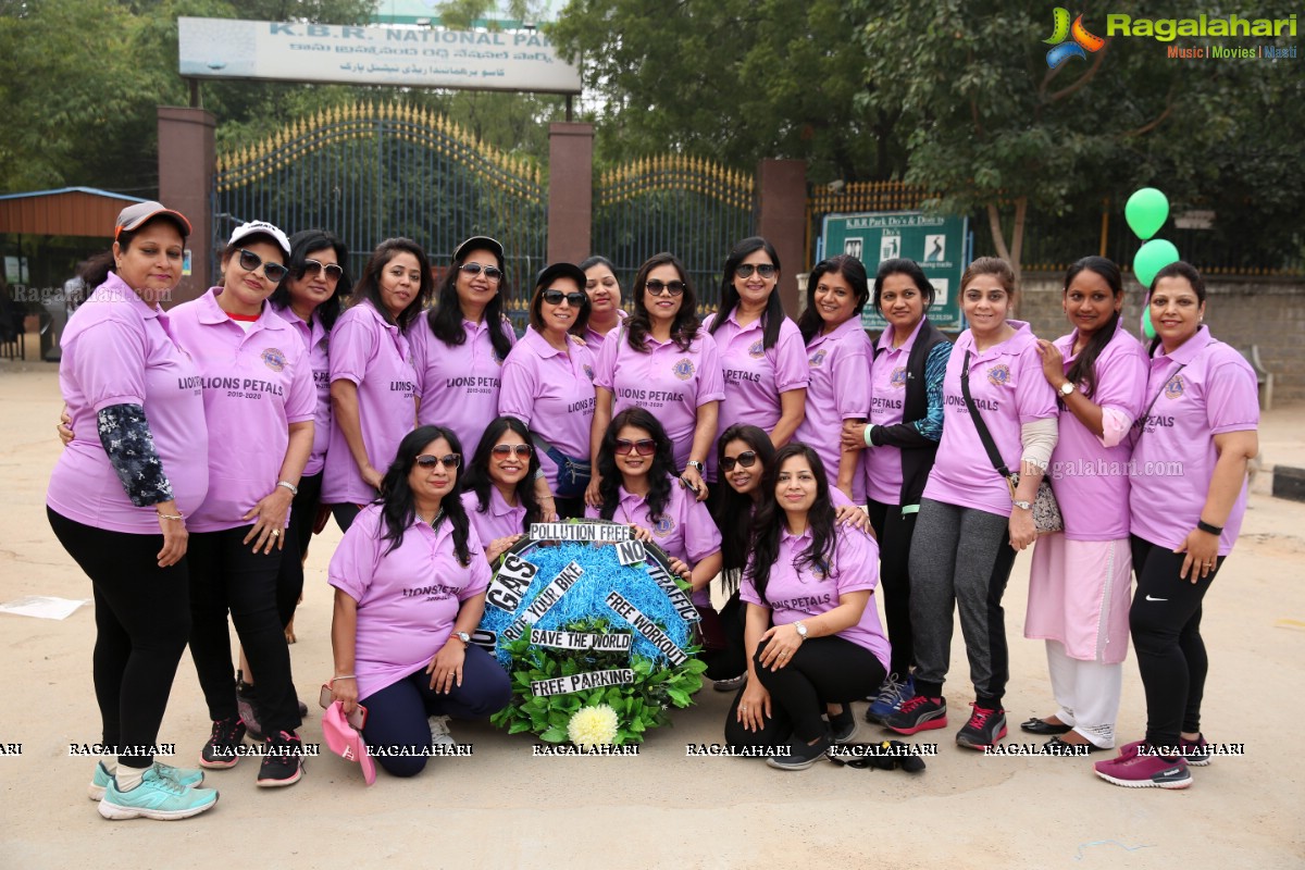 Environmental Awareness Rally By Lions Ladies Club at KBR Park Hyderabad