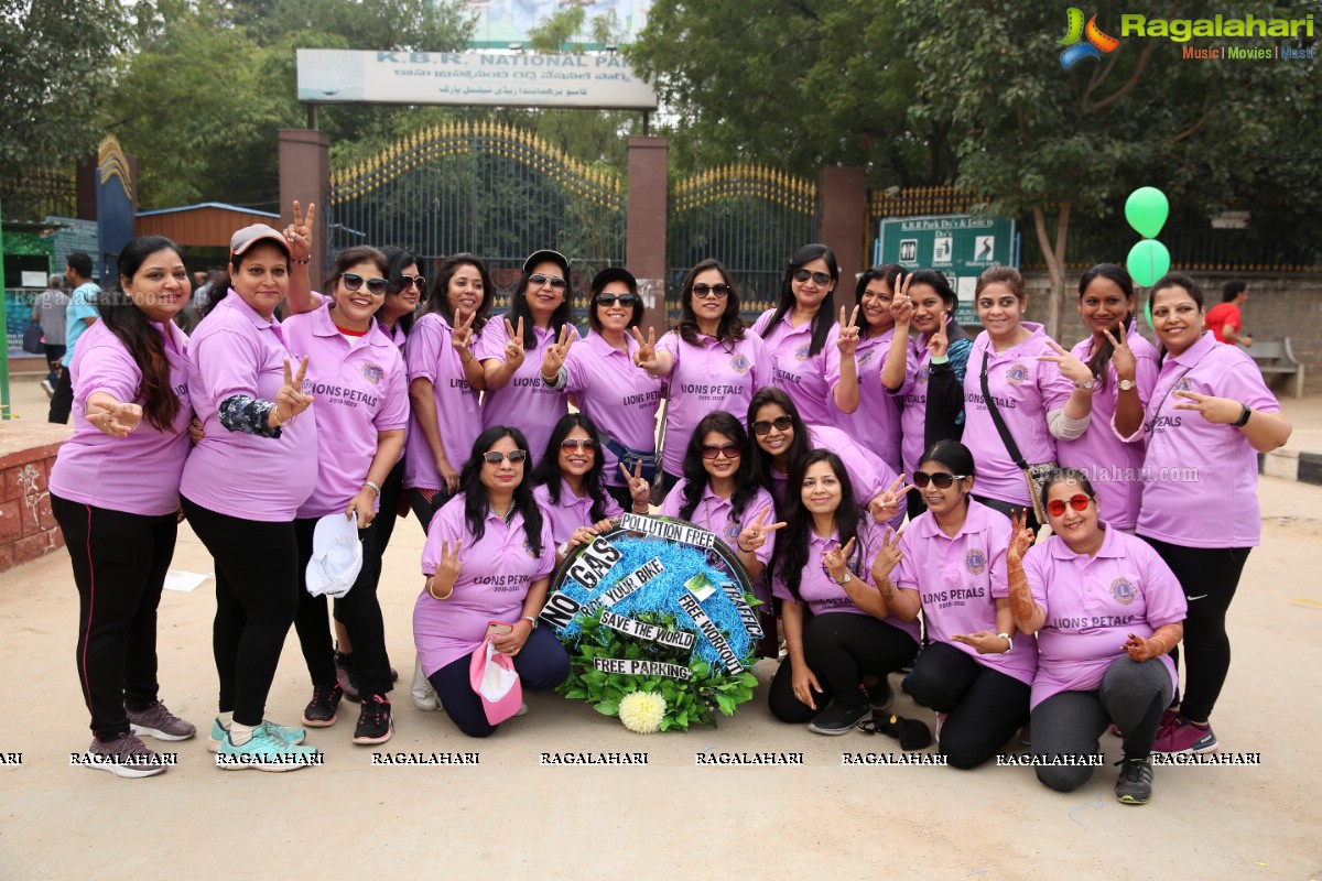 Environmental Awareness Rally By Lions Ladies Club at KBR Park Hyderabad