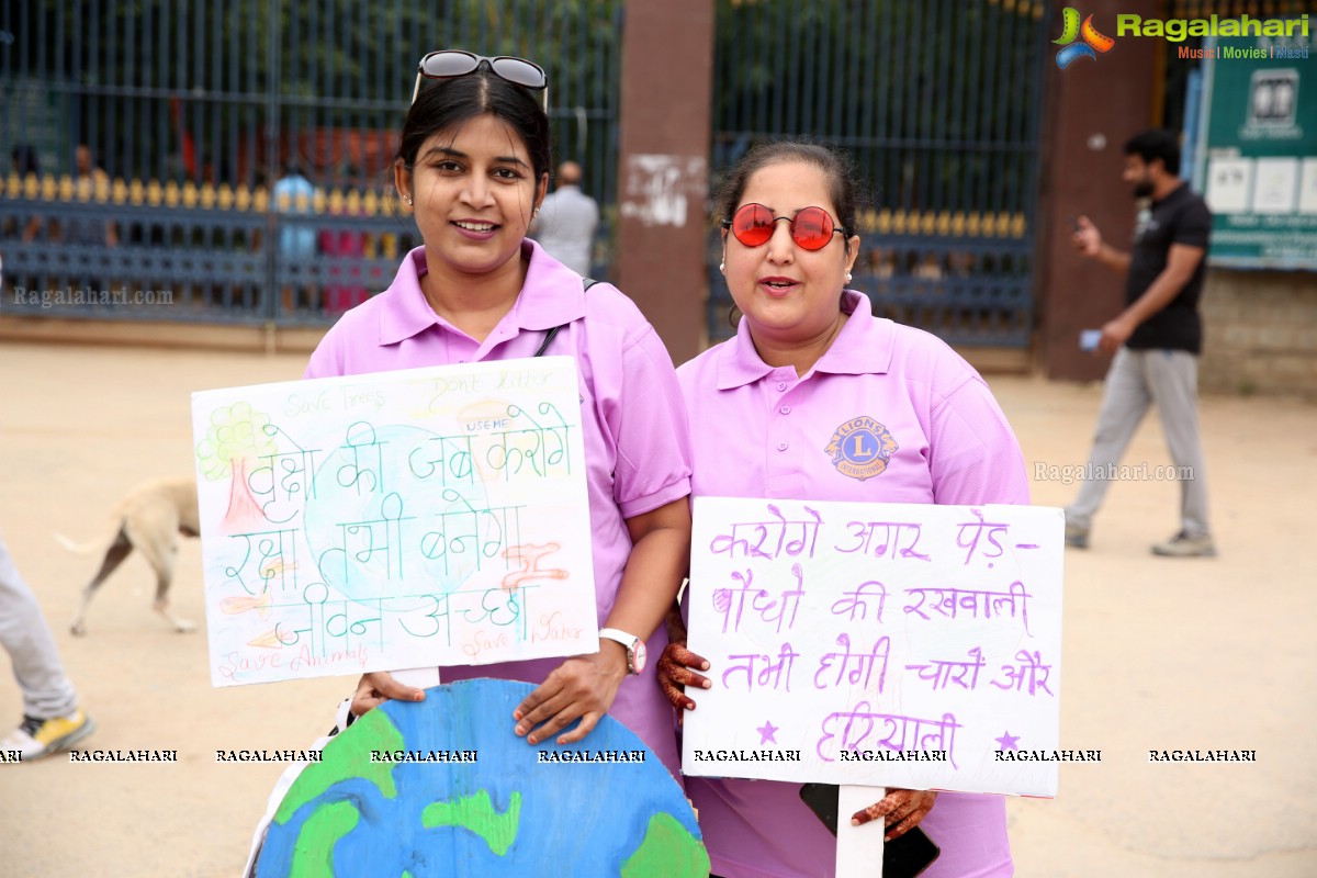 Environmental Awareness Rally By Lions Ladies Club at KBR Park Hyderabad