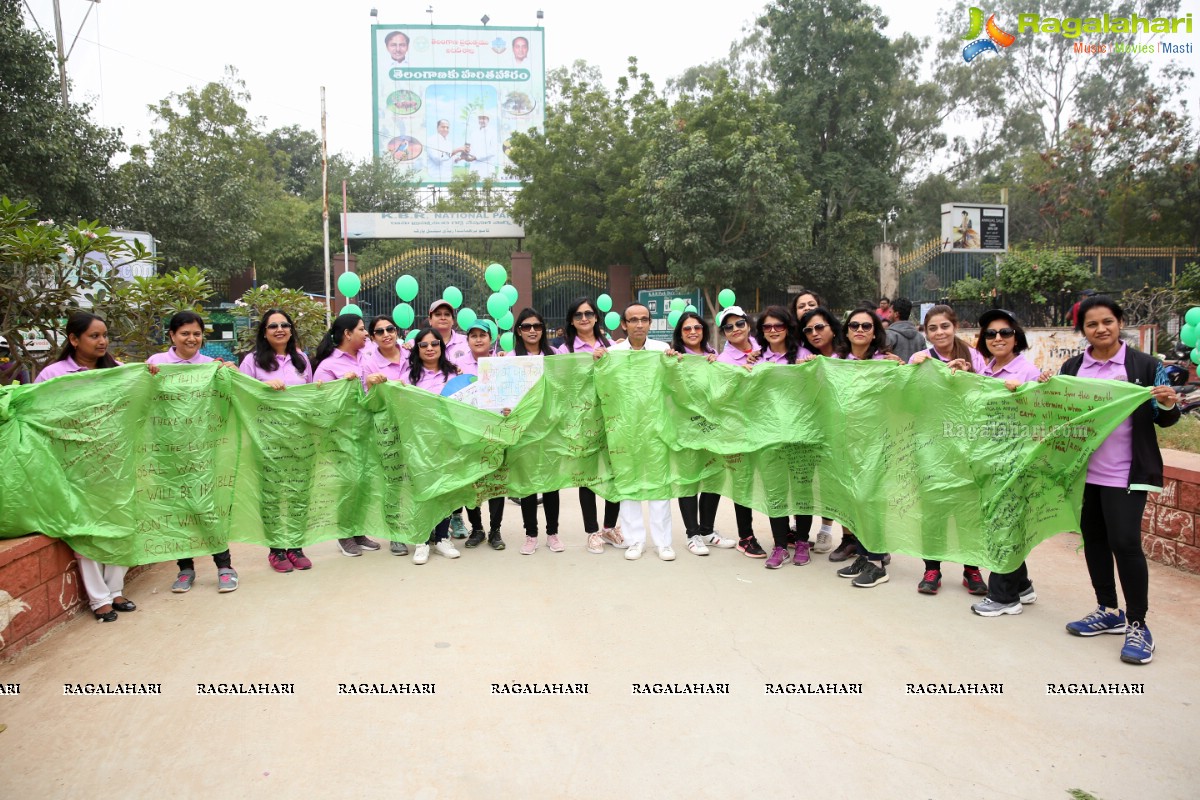 Environmental Awareness Rally By Lions Ladies Club at KBR Park Hyderabad