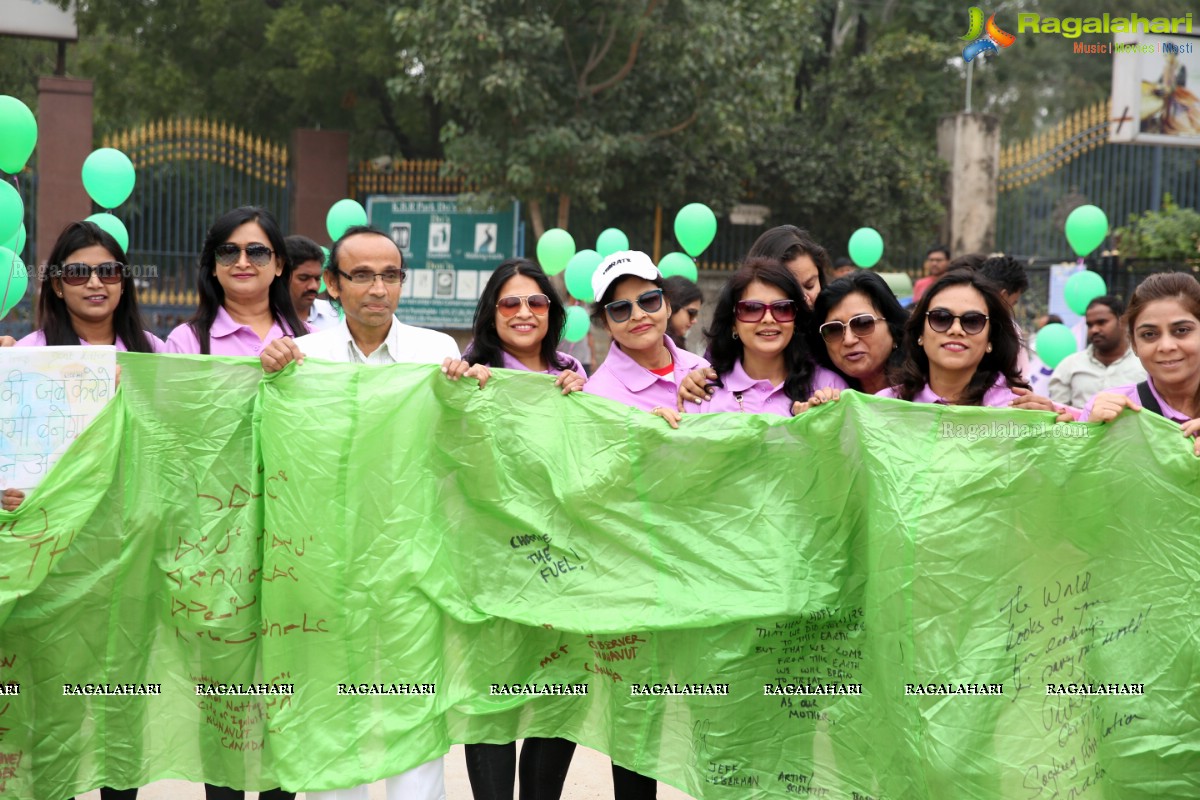 Environmental Awareness Rally By Lions Ladies Club at KBR Park Hyderabad