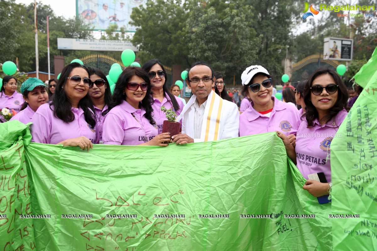 Environmental Awareness Rally By Lions Ladies Club at KBR Park Hyderabad