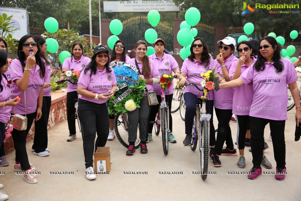 Environmental Awareness Rally By Lions Ladies Club at KBR Park Hyderabad