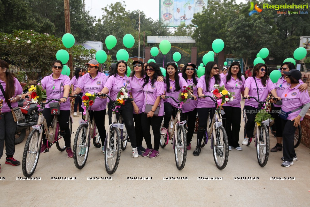 Environmental Awareness Rally By Lions Ladies Club at KBR Park Hyderabad