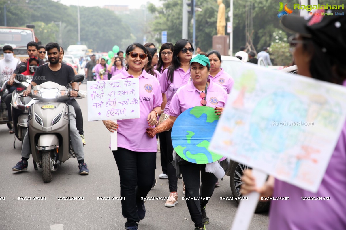 Environmental Awareness Rally By Lions Ladies Club at KBR Park Hyderabad