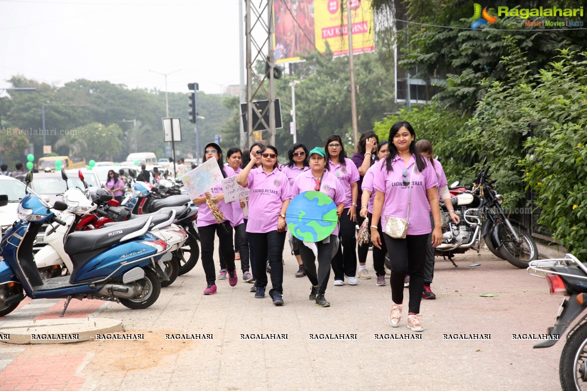 Environmental Awareness Rally By Lions Ladies Club at KBR Park Hyderabad