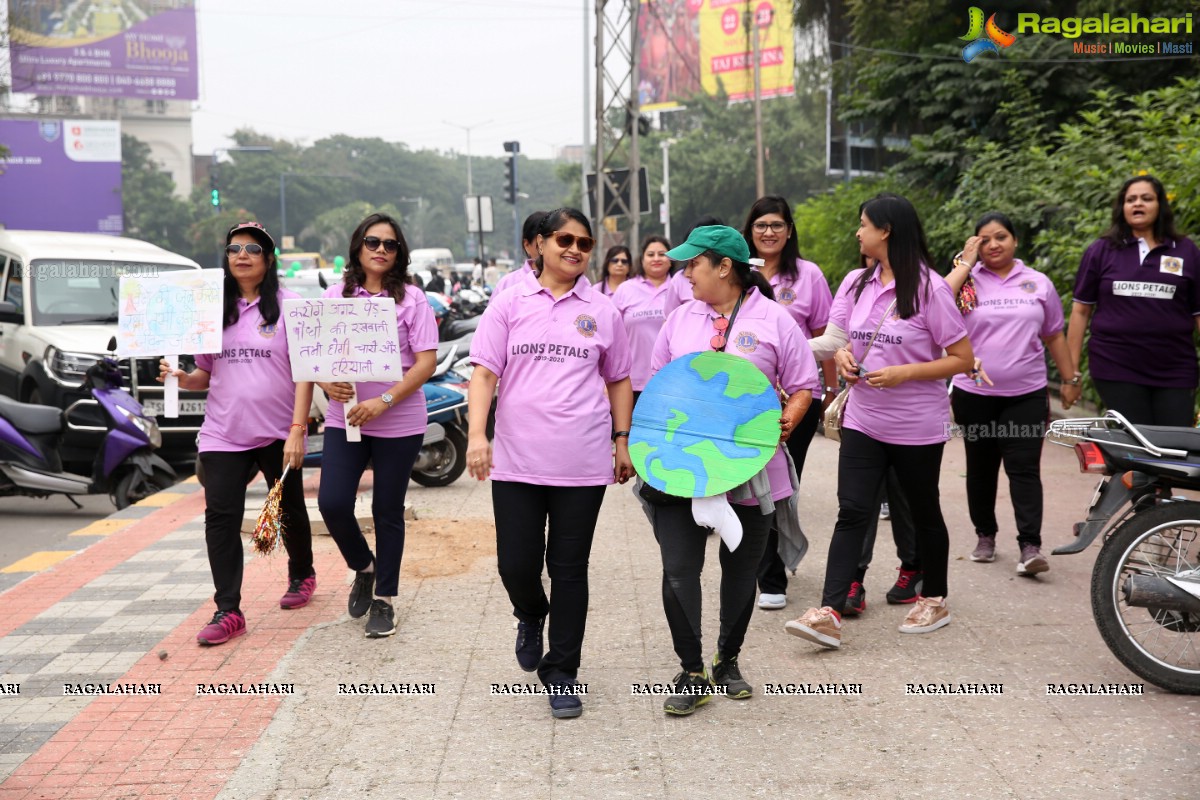 Environmental Awareness Rally By Lions Ladies Club at KBR Park Hyderabad