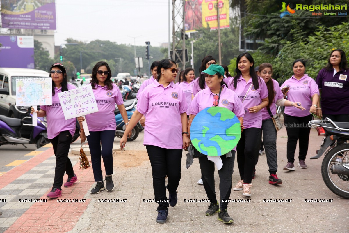 Environmental Awareness Rally By Lions Ladies Club at KBR Park Hyderabad