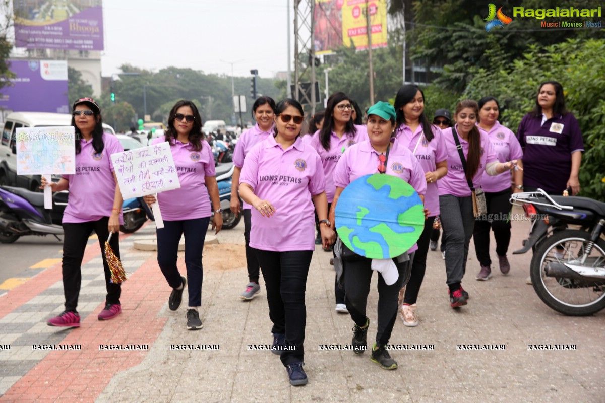 Environmental Awareness Rally By Lions Ladies Club at KBR Park Hyderabad