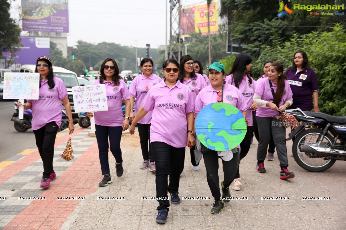 Environmental Awareness Rally By Lions Ladies Club at KBR Park Hyderabad