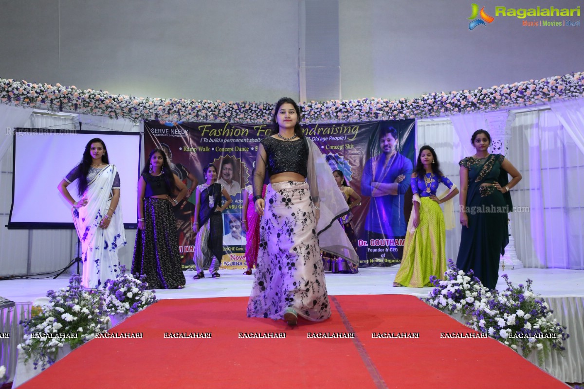 F-Cube Fashion For Fundraising & Grand Felicitation to Veteran Actor Girbabu and Actress Kavitha