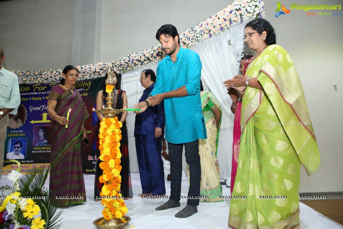 F-Cube Fashion For Fundraising & Grand Felicitation to Veteran Actor Girbabu and Actress Kavitha