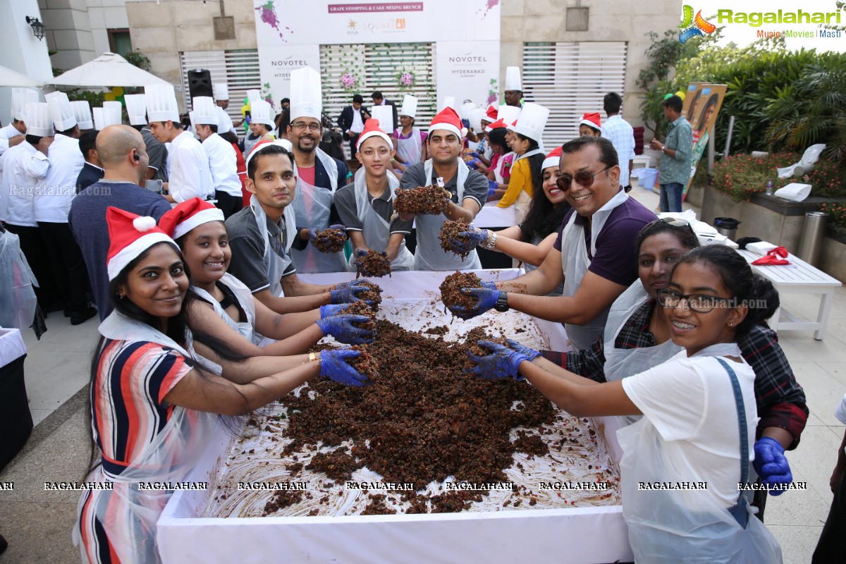 Grape Stomping & Cake Mixing Brunch 2019 at Novotel Hyderabad Airport