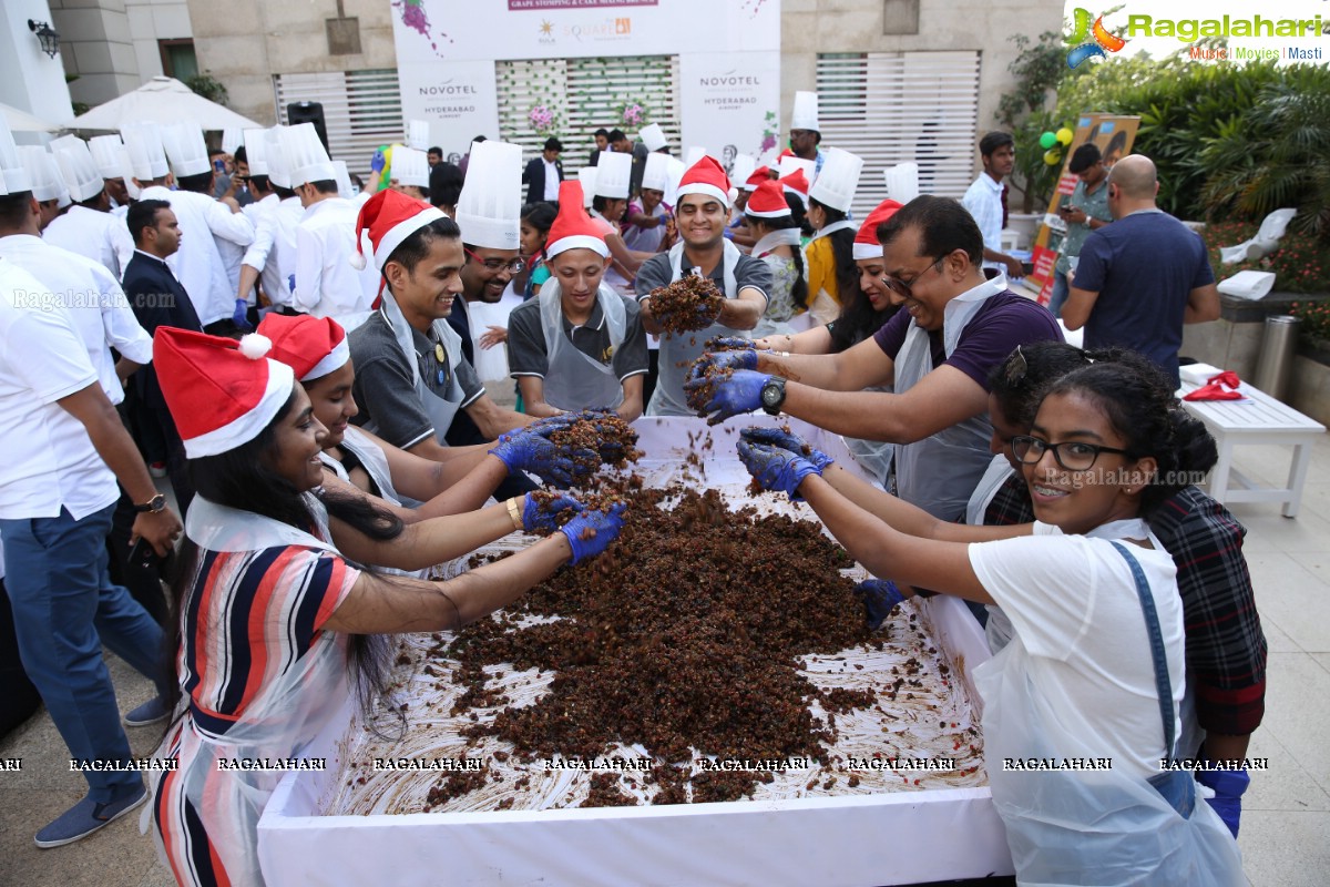 Grape Stomping & Cake Mixing Brunch 2019 at Novotel Hyderabad Airport