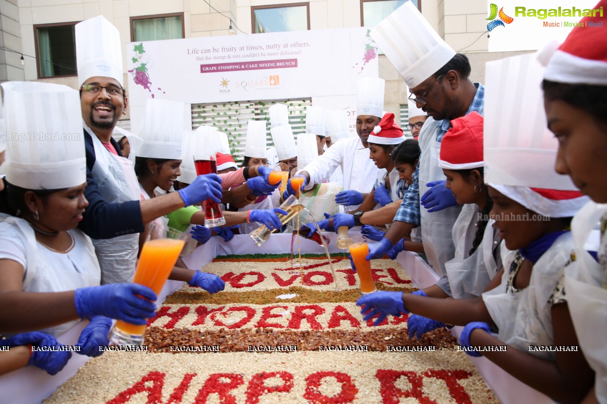 Grape Stomping & Cake Mixing Brunch 2019 at Novotel Hyderabad Airport