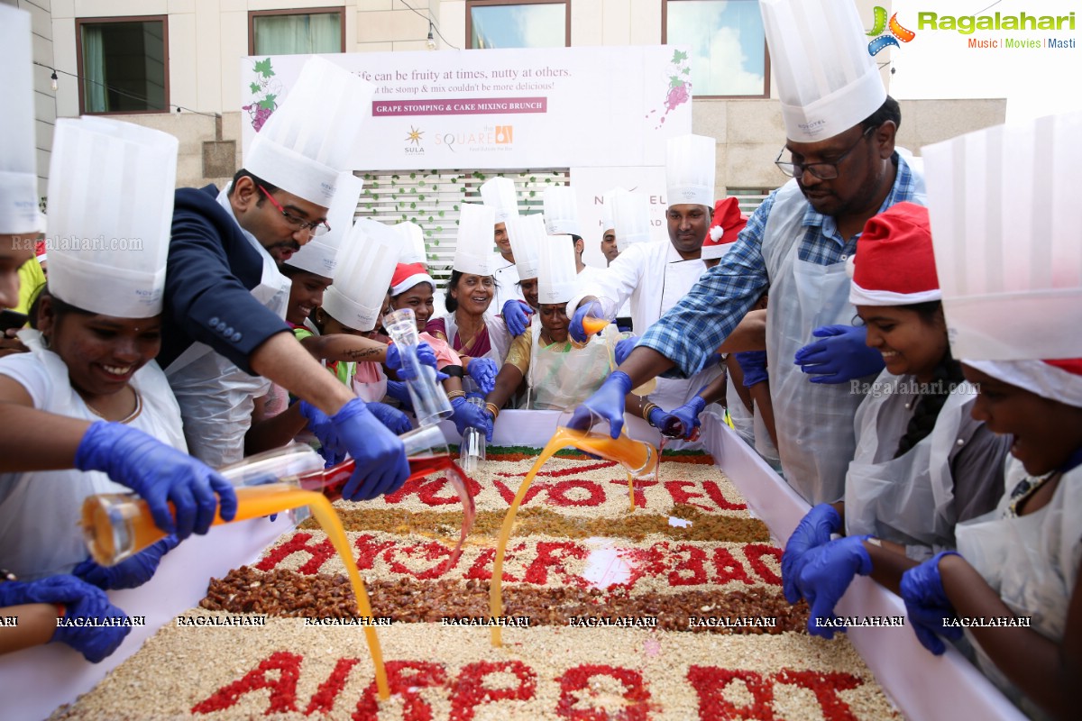 Grape Stomping & Cake Mixing Brunch 2019 at Novotel Hyderabad Airport