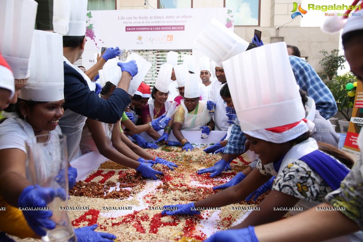 Grape Stomping & Cake Mixing Brunch 2019 at Novotel Hyderabad Airport