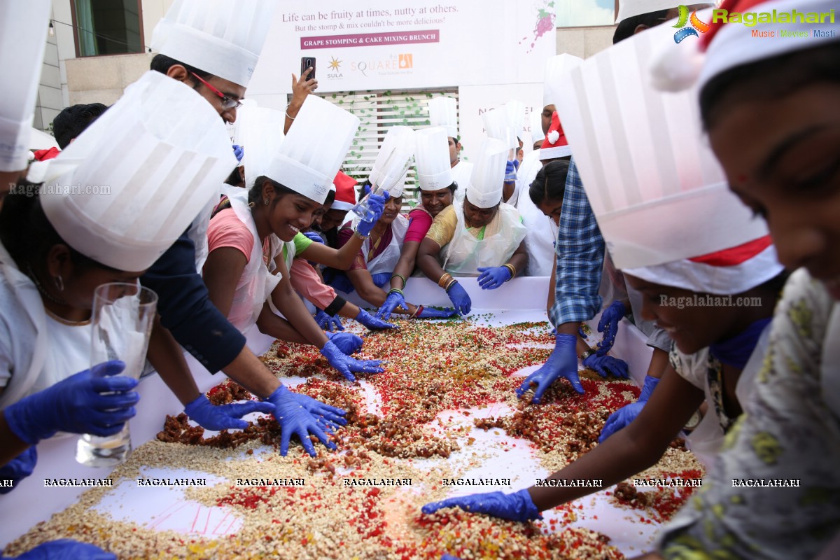 Grape Stomping & Cake Mixing Brunch 2019 at Novotel Hyderabad Airport